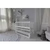 Ліжко дитяче Baby Comfort ЛД2 з маятником білий Ліжко дитяче Baby Comfort ЛД2 з маятником білий