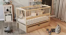 Ліжко дитяче Дубік-М Веселка з шухлядою натуральне