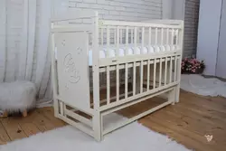 Ліжко дитяче Baby Comfort TEDDY слонова кістка з маятником Ліжко дитяче Baby Comfort TEDDY слонова кістка з маятником
