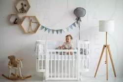 Ліжко дитяче Мія біле із маятником Ліжко дитяче Мія біле із маятником