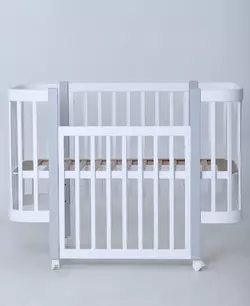 Ліжко дитяче Мія біло-сіре із маятником Ліжко дитяче Мія біло-сіре із маятником