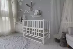 Ліжко дитяче Baby Comfort ЛД2 з маятником білий Ліжко дитяче Baby Comfort ЛД2 з маятником білий