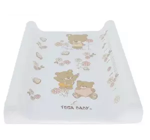 Пеленальний матрацик Tega Baby Teddy Bear Ведмедик 70*50 см білий